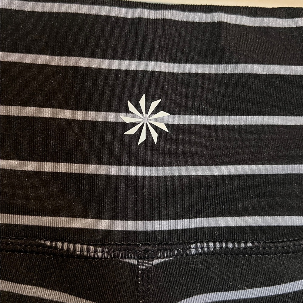 Athleta Striped Leggings Size Medium - Picture 3 of 6